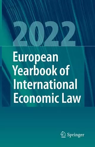 European Yearbook of International Economic Law 2022 cover