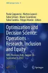 Optimization and Decision Science: Operations Research, Inclusion and Equity cover