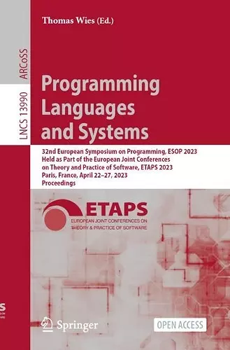 Programming Languages and Systems cover