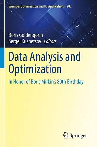 Data Analysis and Optimization cover
