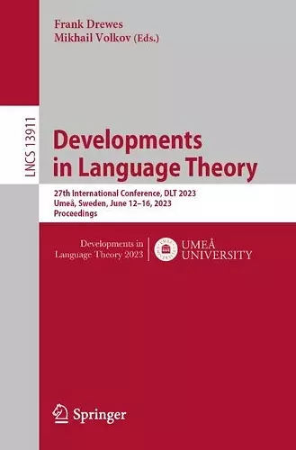 Developments in Language Theory cover