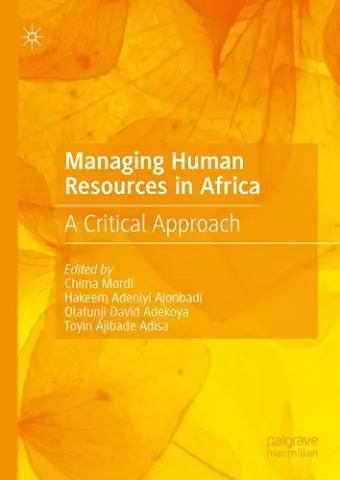 Managing Human Resources in Africa cover