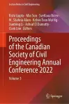 Proceedings of the Canadian Society of Civil Engineering Annual Conference 2022 cover