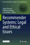 Recommender Systems: Legal and Ethical Issues cover