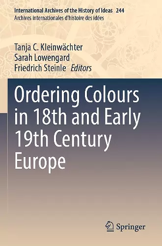 Ordering Colours in 18th and Early 19th Century Europe cover
