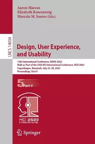 Design, User Experience, and Usability cover