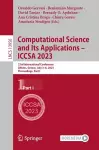 Computational Science and Its Applications – ICCSA 2023 cover