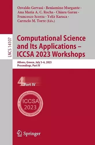 Computational Science and Its Applications – ICCSA 2023 Workshops cover