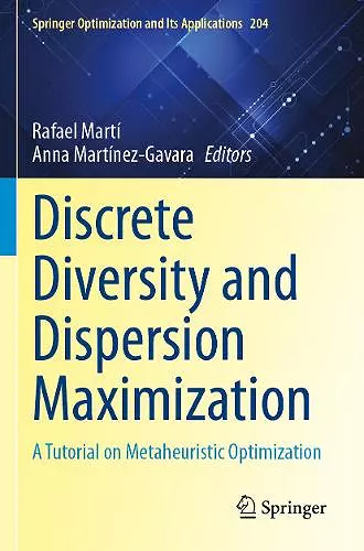 Discrete Diversity and Dispersion Maximization cover