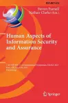 Human Aspects of Information Security and Assurance cover