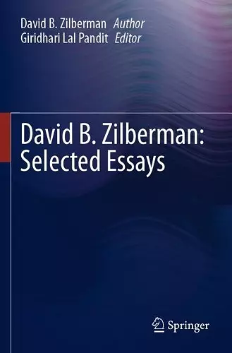 David B. Zilberman: Selected Essays cover