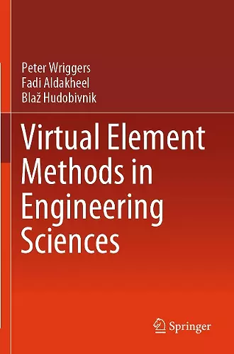Virtual Element Methods in Engineering Sciences cover