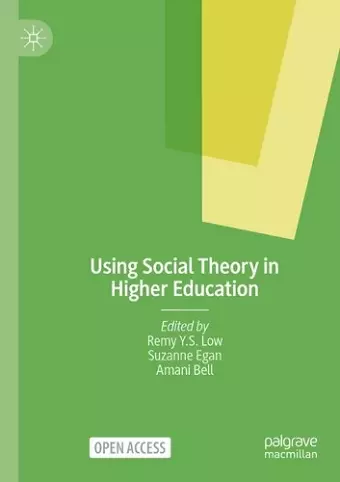 Using Social Theory in Higher Education cover