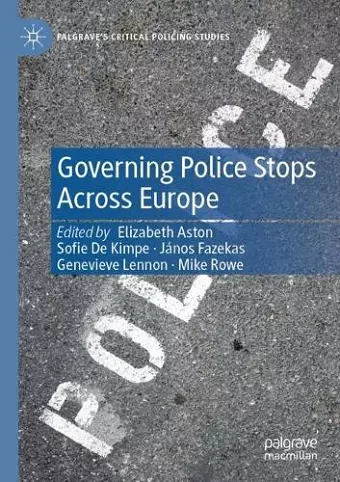 Governing Police Stops Across Europe cover