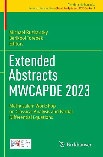 Extended Abstracts MWCAPDE 2023 cover