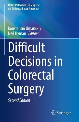 Difficult Decisions in Colorectal Surgery cover