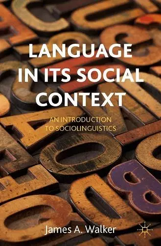 Language in its Social Context cover