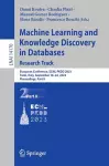 Machine Learning and Knowledge Discovery in Databases: Research Track cover