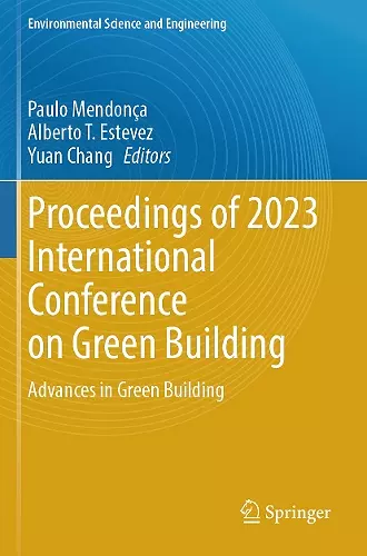 Proceedings of 2023 International Conference on Green Building cover