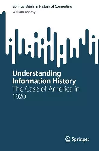 Understanding Information History cover