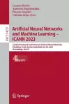 Artificial Neural Networks and Machine Learning – ICANN 2023 cover
