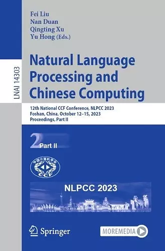 Natural Language Processing and Chinese Computing cover