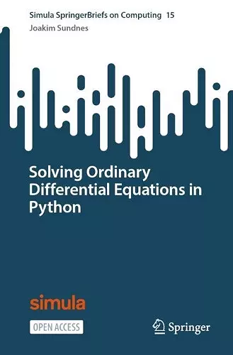 Solving Ordinary Differential Equations in Python cover