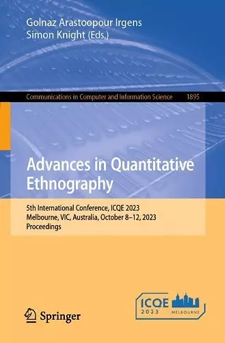 Advances in Quantitative Ethnography cover