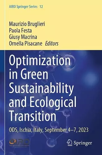 Optimization in Green Sustainability and Ecological Transition cover