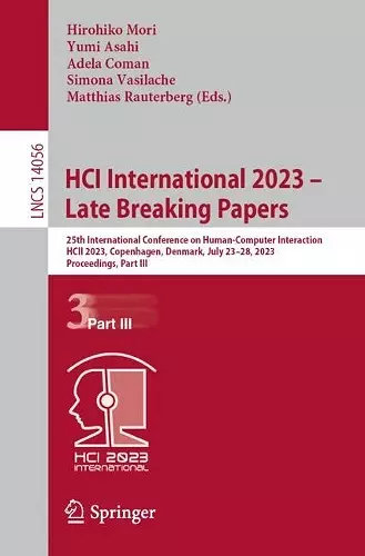 HCI International 2023 – Late Breaking Papers cover