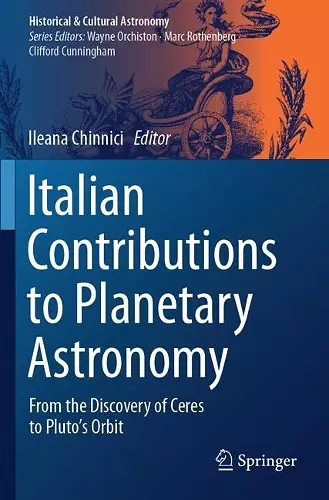 Italian Contributions to Planetary Astronomy cover