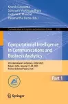 Computational Intelligence in Communications and Business Analytics cover