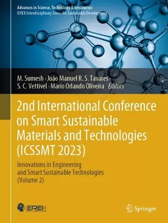 2nd International Conference on Smart Sustainable Materials and Technologies (ICSSMT 2023) cover