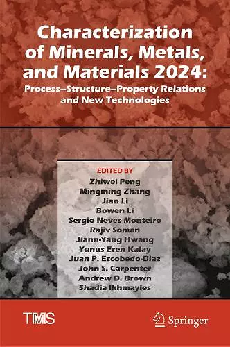 Characterization of Minerals, Metals, and Materials 2024 cover