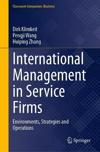 International Management in Service Firms cover