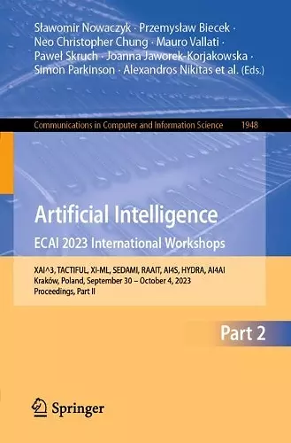 Artificial Intelligence. ECAI 2023 International Workshops cover