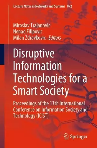 Disruptive Information Technologies for a Smart Society cover