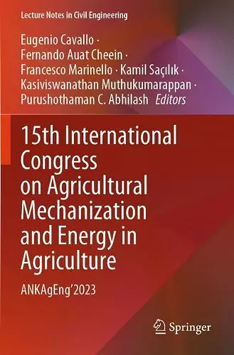 15th International Congress on Agricultural Mechanization and Energy in Agriculture cover