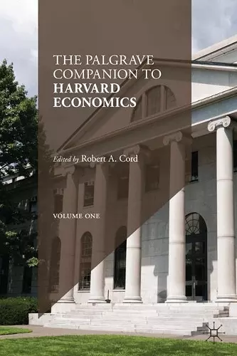 The Palgrave Companion to Harvard Economics cover