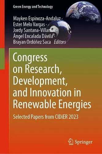 Congress on Research, Development, and Innovation in Renewable Energies cover