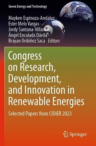 Congress on Research, Development, and Innovation in Renewable Energies cover