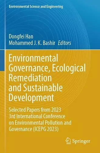 Environmental Governance, Ecological Remediation and Sustainable Development cover