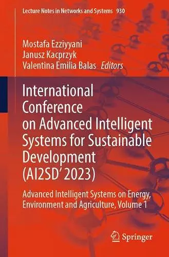 International Conference on Advanced Intelligent Systems for Sustainable Development (AI2SD'2023) cover