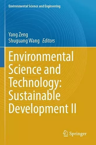 Environmental Science and Technology: Sustainable Development II cover