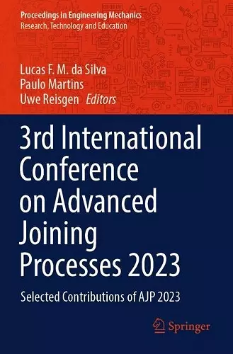 3rd International Conference on Advanced Joining Processes 2023 cover