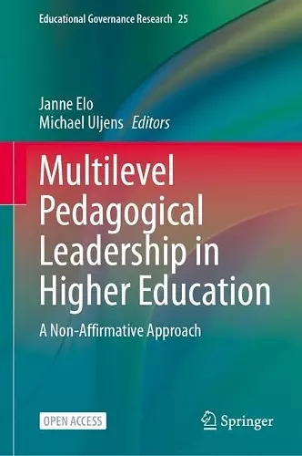 Multilevel Pedagogical Leadership in Higher Education cover