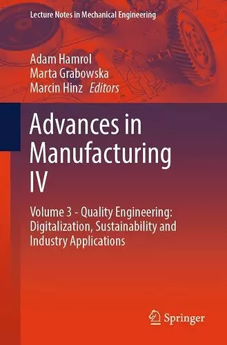 Advances in Manufacturing IV cover