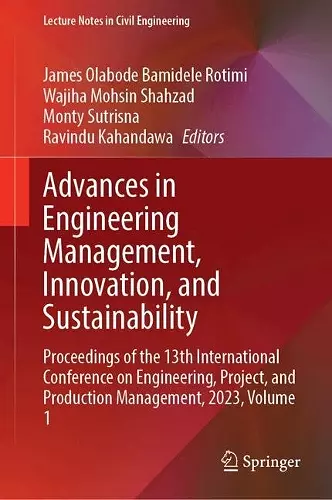 Advances in Engineering Management, Innovation, and Sustainability cover