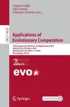 Applications of Evolutionary Computation cover