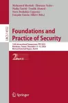 Foundations and Practice of Security cover